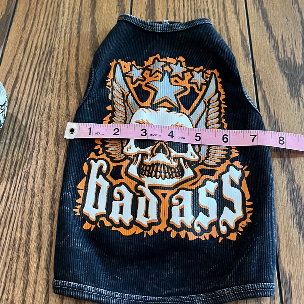 Bad Ass doggie tank size M🐶🎃💙